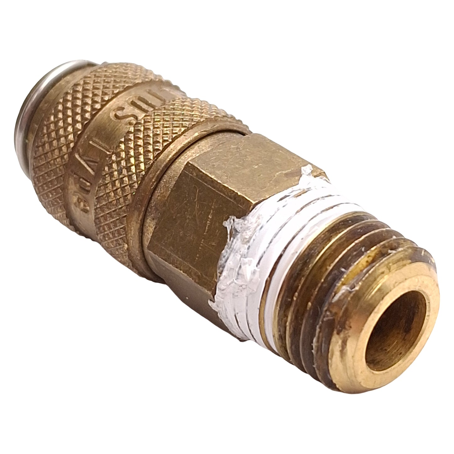 Used Lot of 5 Parker 21KAAN13MPX Rectus Type 21 Quick Coupling, Brass, 1/4in NPT Male