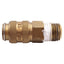 Used Lot of 5 Parker 21KAAN13MPX Rectus Type 21 Quick Coupling, Brass, 1/4in NPT Male