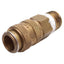 Used Lot of 5 Parker 21KAAN13MPX Rectus Type 21 Quick Coupling, Brass, 1/4in NPT Male