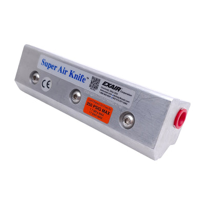 New Exair 110006 Super Air Knife, Length: 6", Ports: 1/4" NPT, Aluminum, 250psi Max