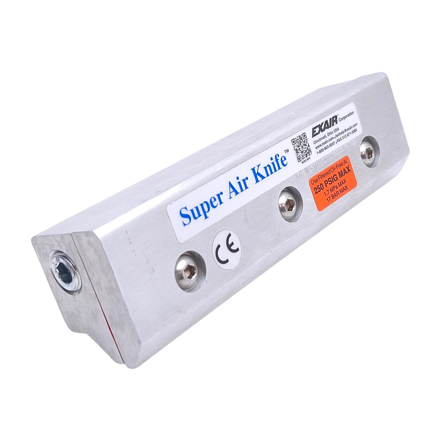 New Exair 110006 Super Air Knife, Length: 6", Ports: 1/4" NPT, Aluminum, 250psi Max