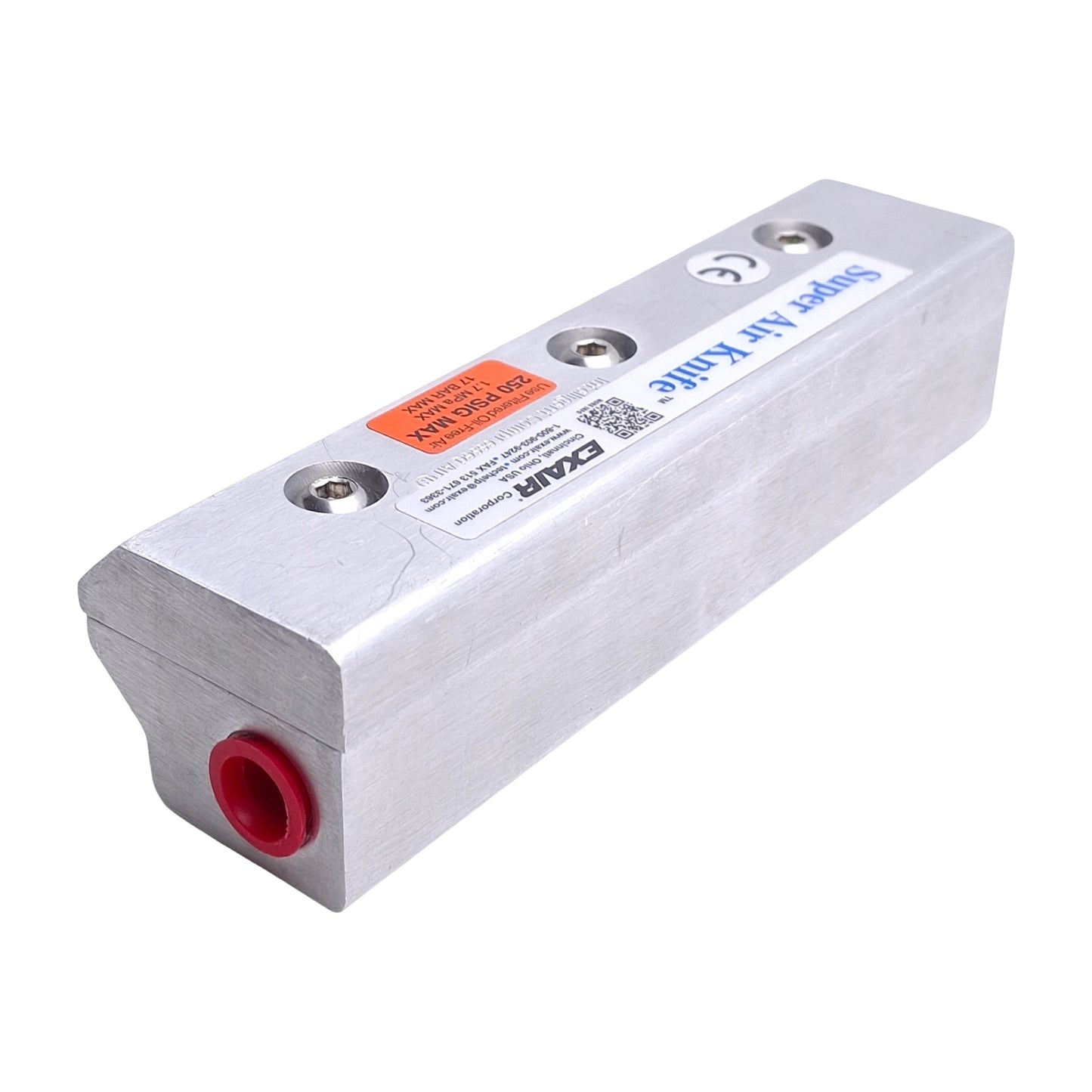New Exair 110006 Super Air Knife, Length: 6", Ports: 1/4" NPT, Aluminum, 250psi Max