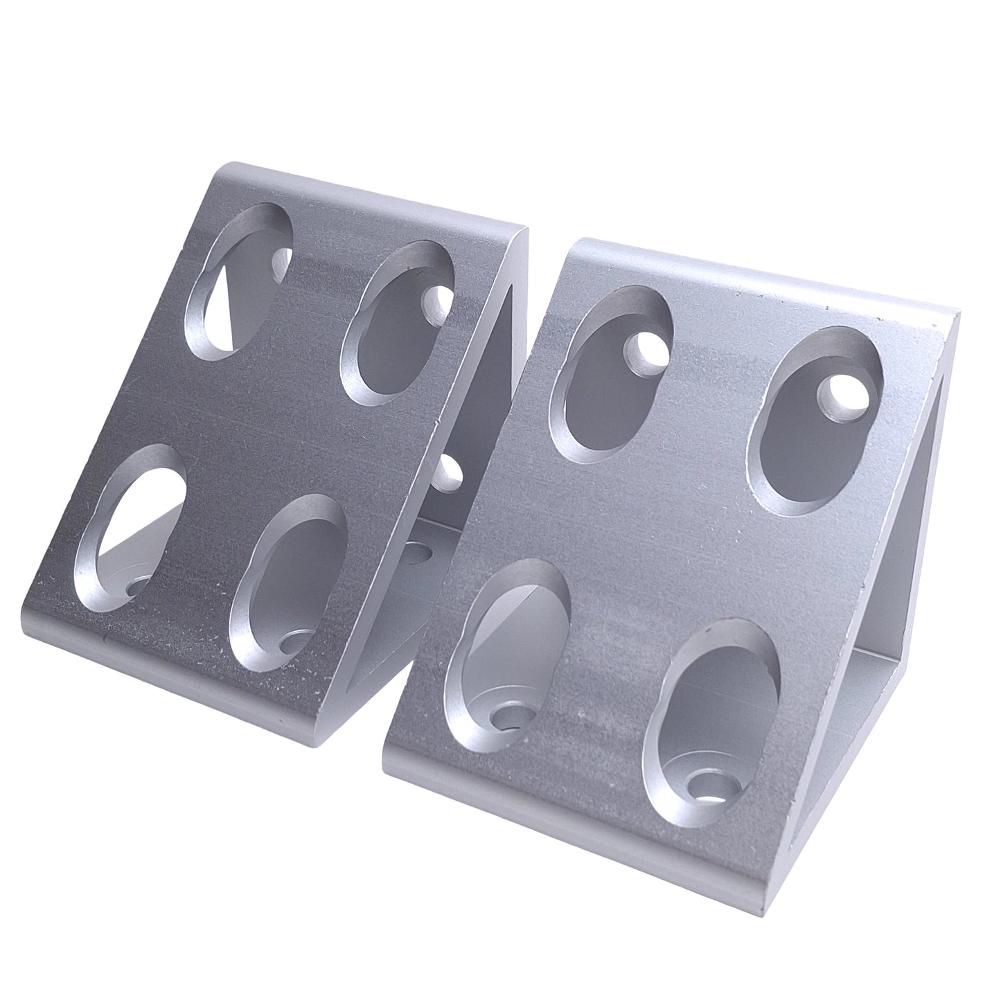 New Lot of 2 80/20 4338 Gusseted Inside Corner Brackets 15 Series 3in x 3in x 2.8in