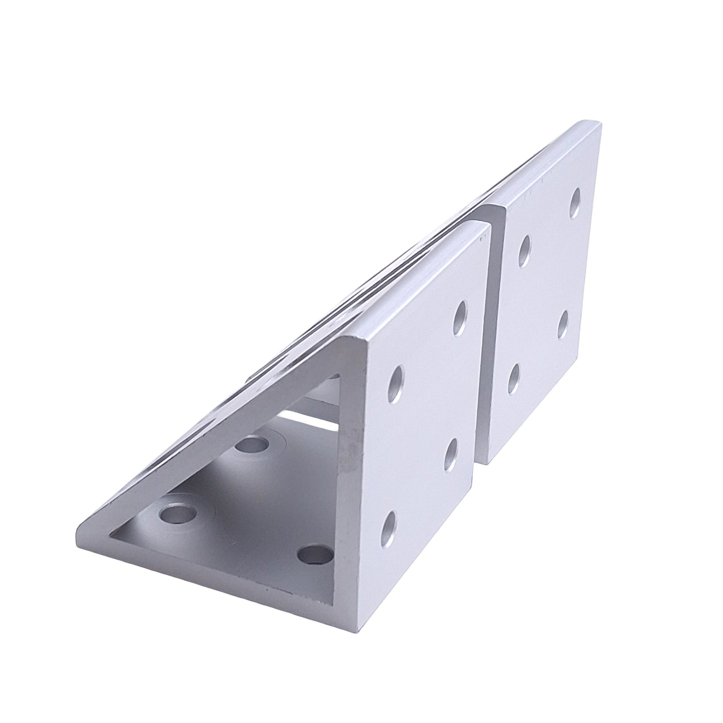 New Lot of 2 80/20 4338 Gusseted Inside Corner Brackets 15 Series 3in x 3in x 2.8in