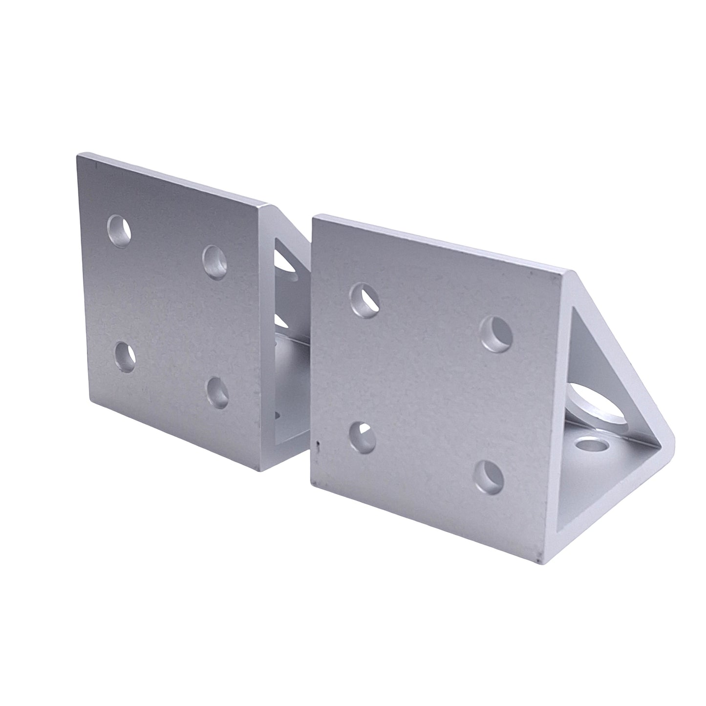 New Lot of 2 80/20 4338 Gusseted Inside Corner Brackets 15 Series 3in x 3in x 2.8in