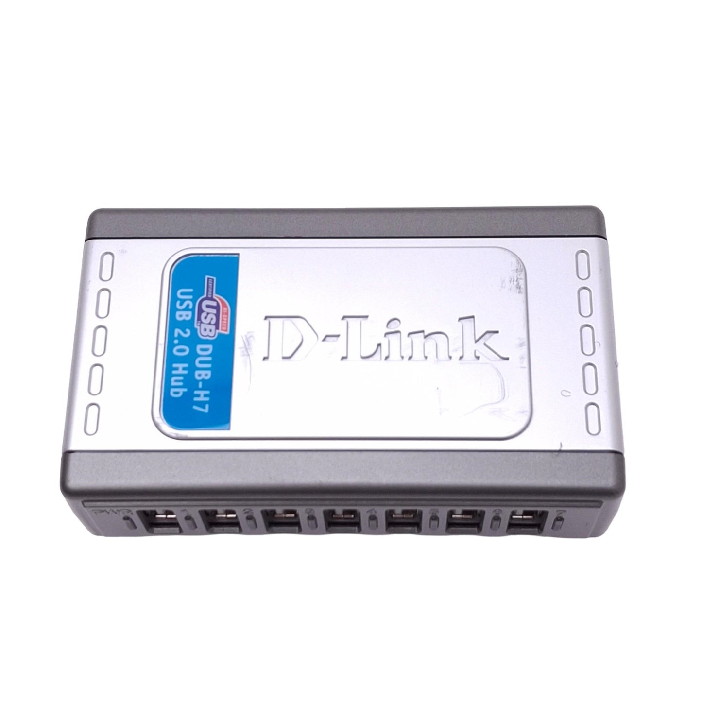 Used D-Link DUB-H7 USB 2.0 Hub, 7-Port USB, 480Mbps Max, 5VDC