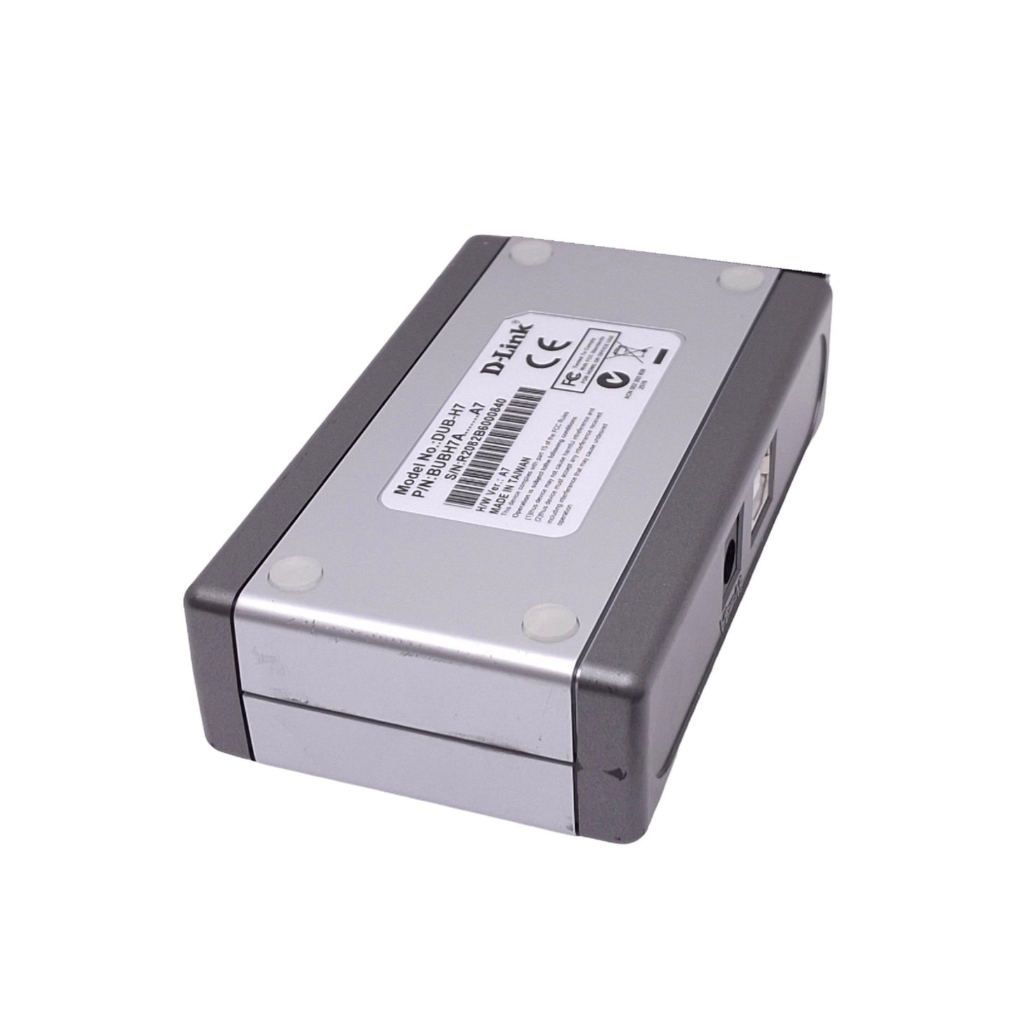 Used D-Link DUB-H7 USB 2.0 Hub, 7-Port USB, 480Mbps Max, 5VDC