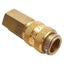 Used Lot of 5 Parker 21KAIK10MPX Rectus Type 21 Quick Coupling, Brass, R1/8 Female