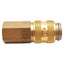 Used Lot of 5 Parker 21KAIK10MPX Rectus Type 21 Quick Coupling, Brass, R1/8 Female