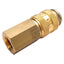 Used Lot of 5 Parker 21KAIK10MPX Rectus Type 21 Quick Coupling, Brass, R1/8 Female