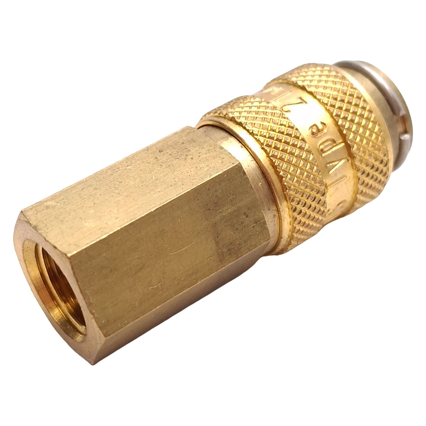 Used Lot of 5 Parker 21KAIK10MPX Rectus Type 21 Quick Coupling, Brass, R1/8 Female