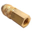 Used Lot of 5 Parker 21KAIK10MPX Rectus Type 21 Quick Coupling, Brass, R1/8 Female