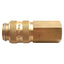 Used Lot of 5 Parker 21KAIK10MPX Rectus Type 21 Quick Coupling, Brass, R1/8 Female