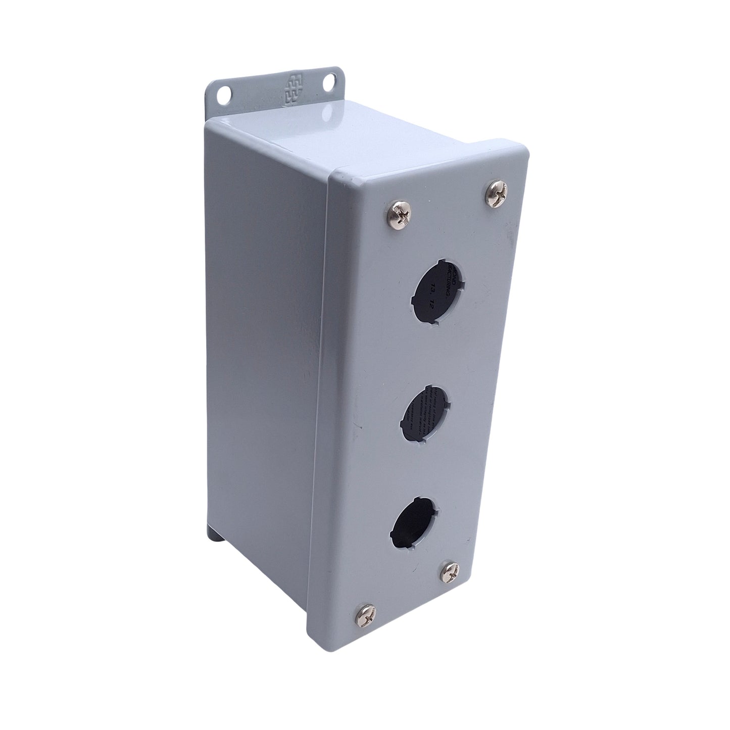 New – Open box Hammond MPB-3 Wall Mount Pushbutton Enclosure, 3-Hole, 7 x 3x 4in, 22mm PB