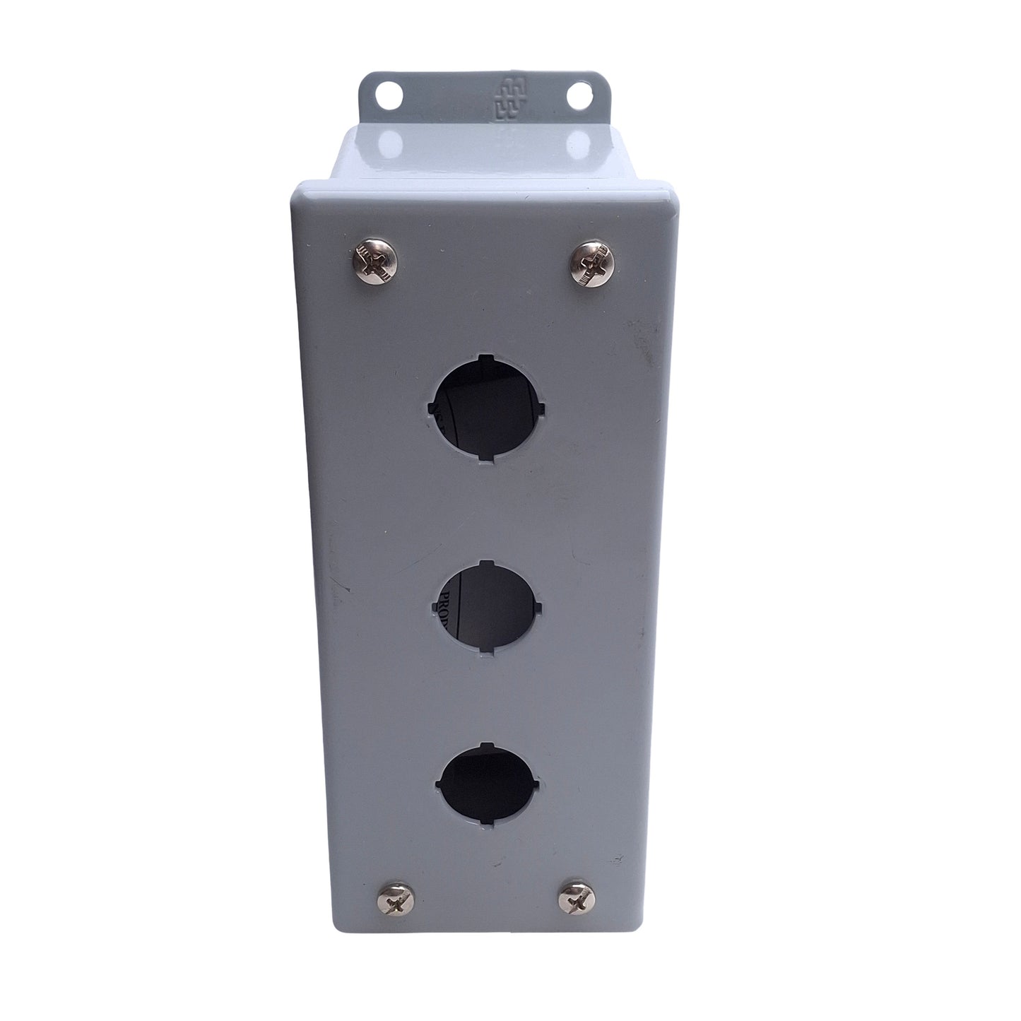New – Open box Hammond MPB-3 Wall Mount Pushbutton Enclosure, 3-Hole, 7 x 3x 4in, 22mm PB