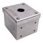 Used Hoffman E-1PGBSS Single Hole Pushbutton Enclosure, 22mm Pushbutton, Stainless
