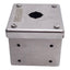 Used Hoffman E-1PGBSS Single Hole Pushbutton Enclosure, 22mm Pushbutton, Stainless