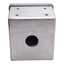 Used Hoffman E-1PGBSS Single Hole Pushbutton Enclosure, 22mm Pushbutton, Stainless