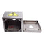 Used Hoffman E-1PGBSS Single Hole Pushbutton Enclosure, 22mm Pushbutton, Stainless