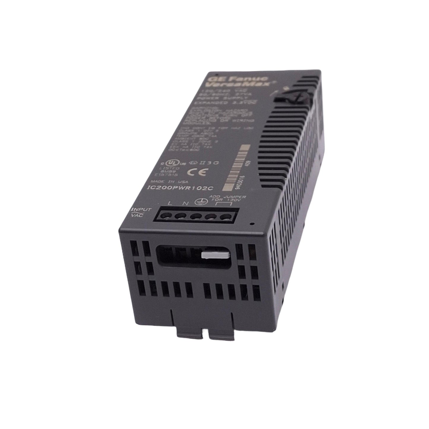 Used GE Fanuc IC200PWR102C VersaMax Power Supply, 120/240VAC In, 3.3VDC/5VDC Out