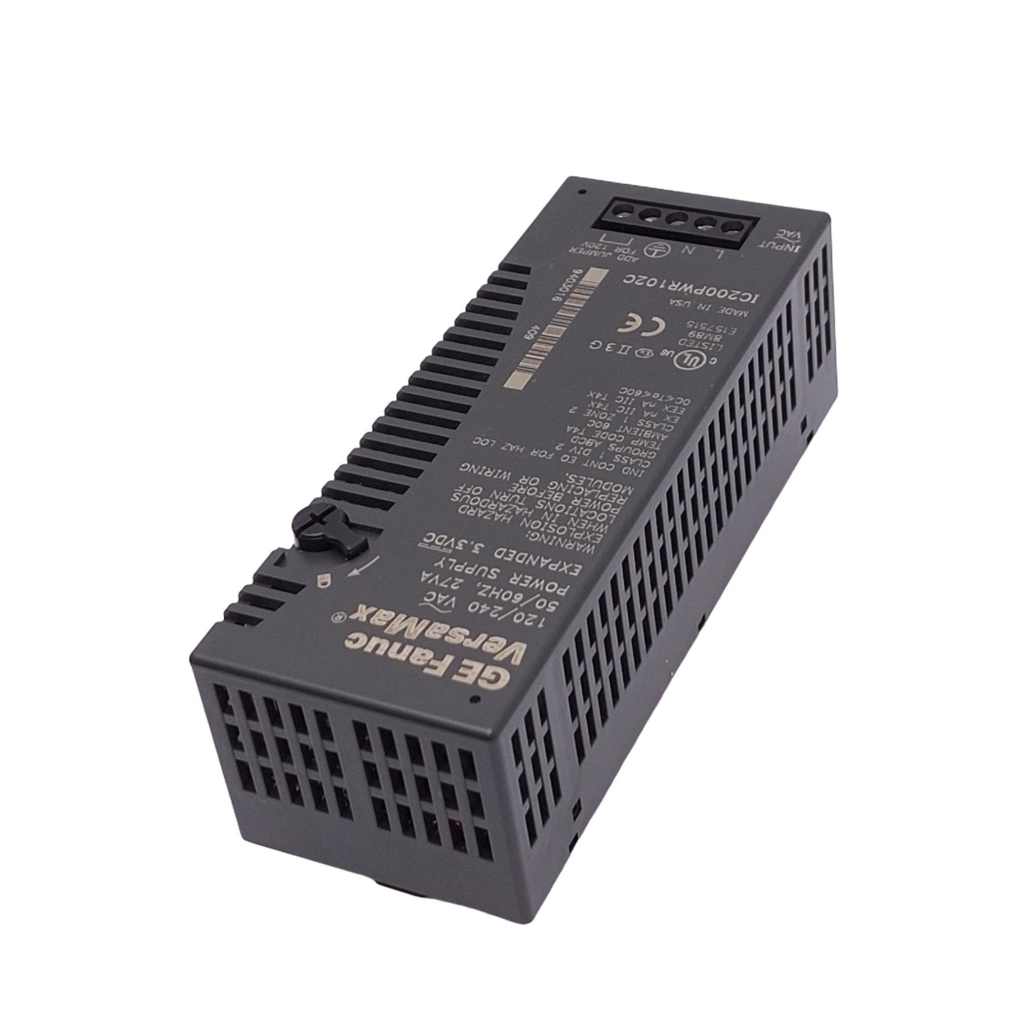 Used GE Fanuc IC200PWR102C VersaMax Power Supply, 120/240VAC In, 3.3VDC/5VDC Out
