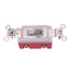 Used Hubbell HBL1385 Heavy Duty Toggle Switch, SPDT, 20A 120-277VAC Max, Grey