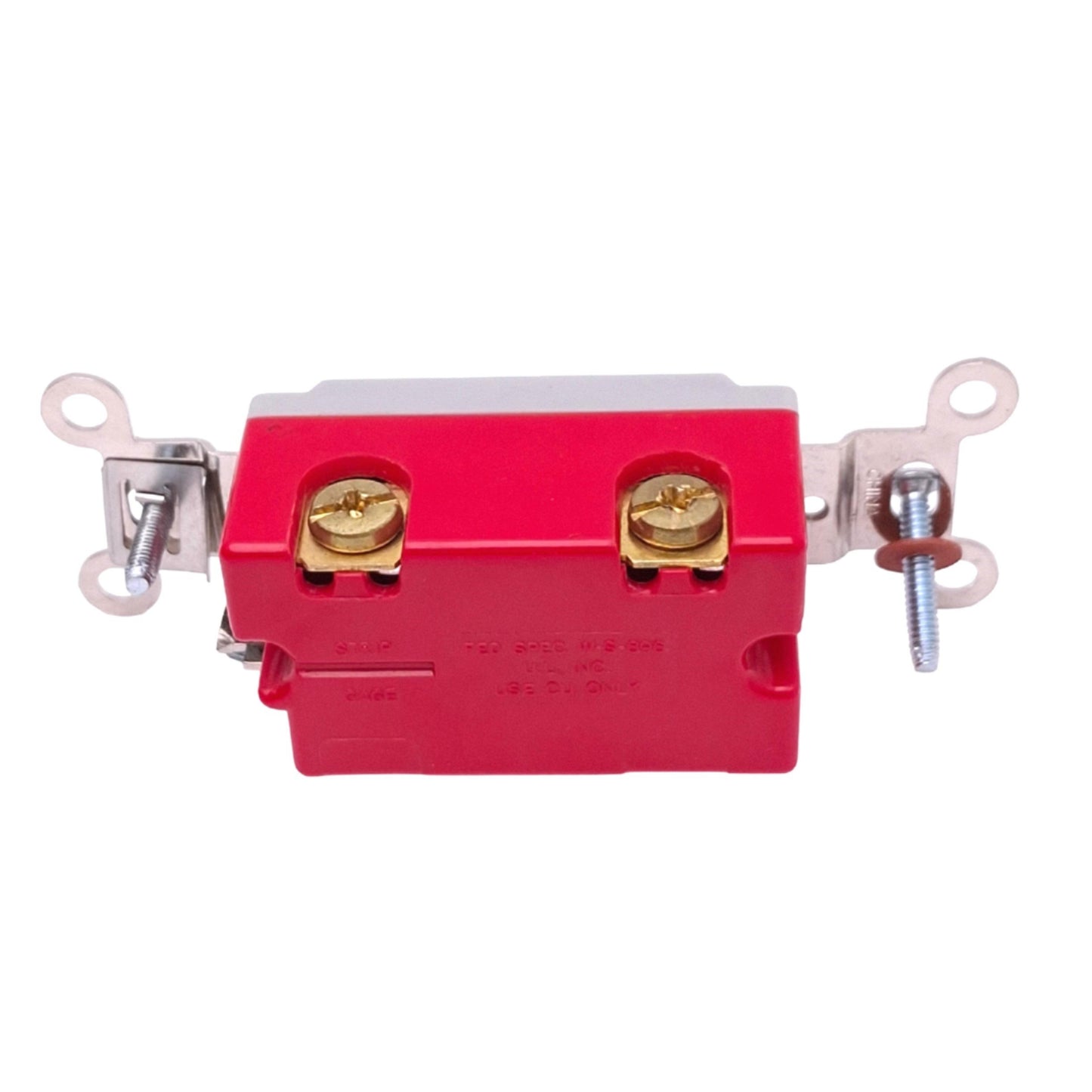 Used Hubbell HBL1385 Heavy Duty Toggle Switch, SPDT, 20A 120-277VAC Max, Grey