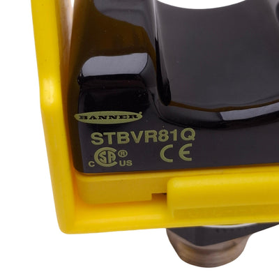 Used Banner STBVR81Q Safety Optical Touch Button, 20-30VAC/DC, 2 Relay Out, 5-Pin QD