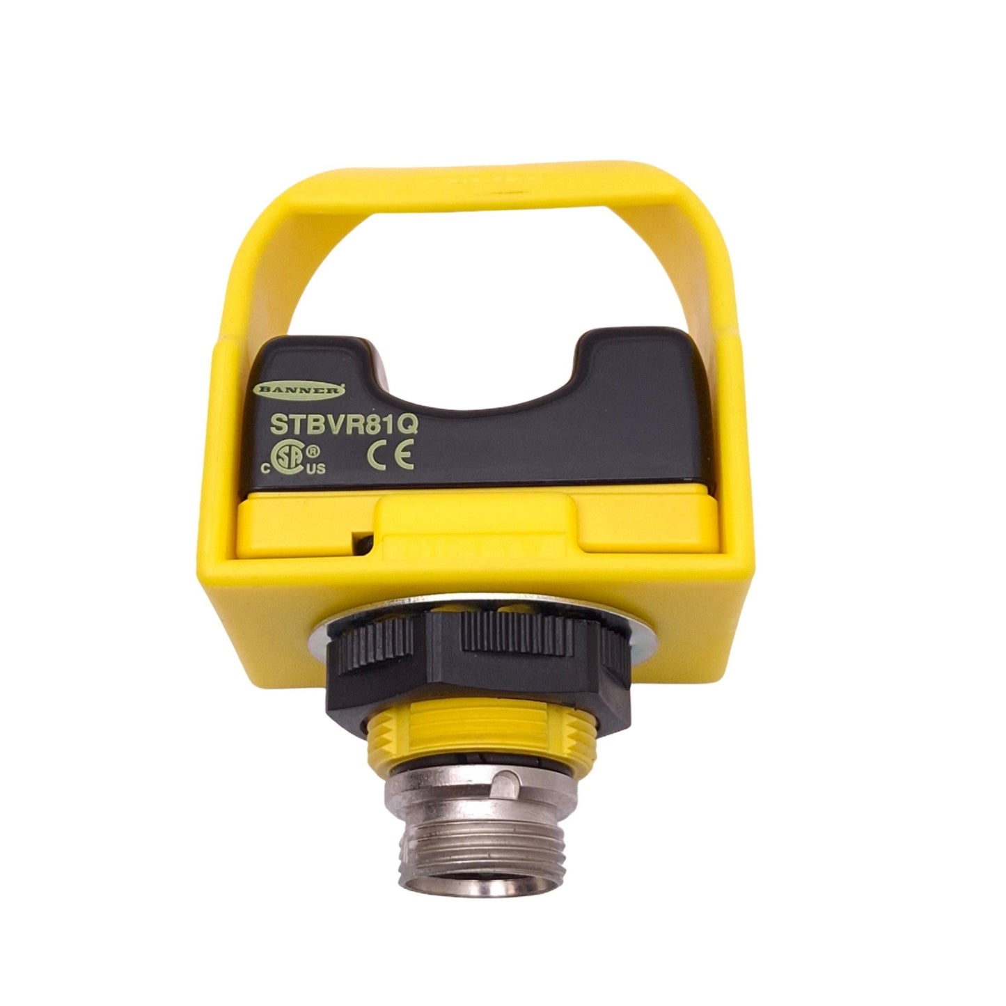 Used Banner STBVR81Q Safety Optical Touch Button, 20-30VAC/DC, 2 Relay Out, 5-Pin QD