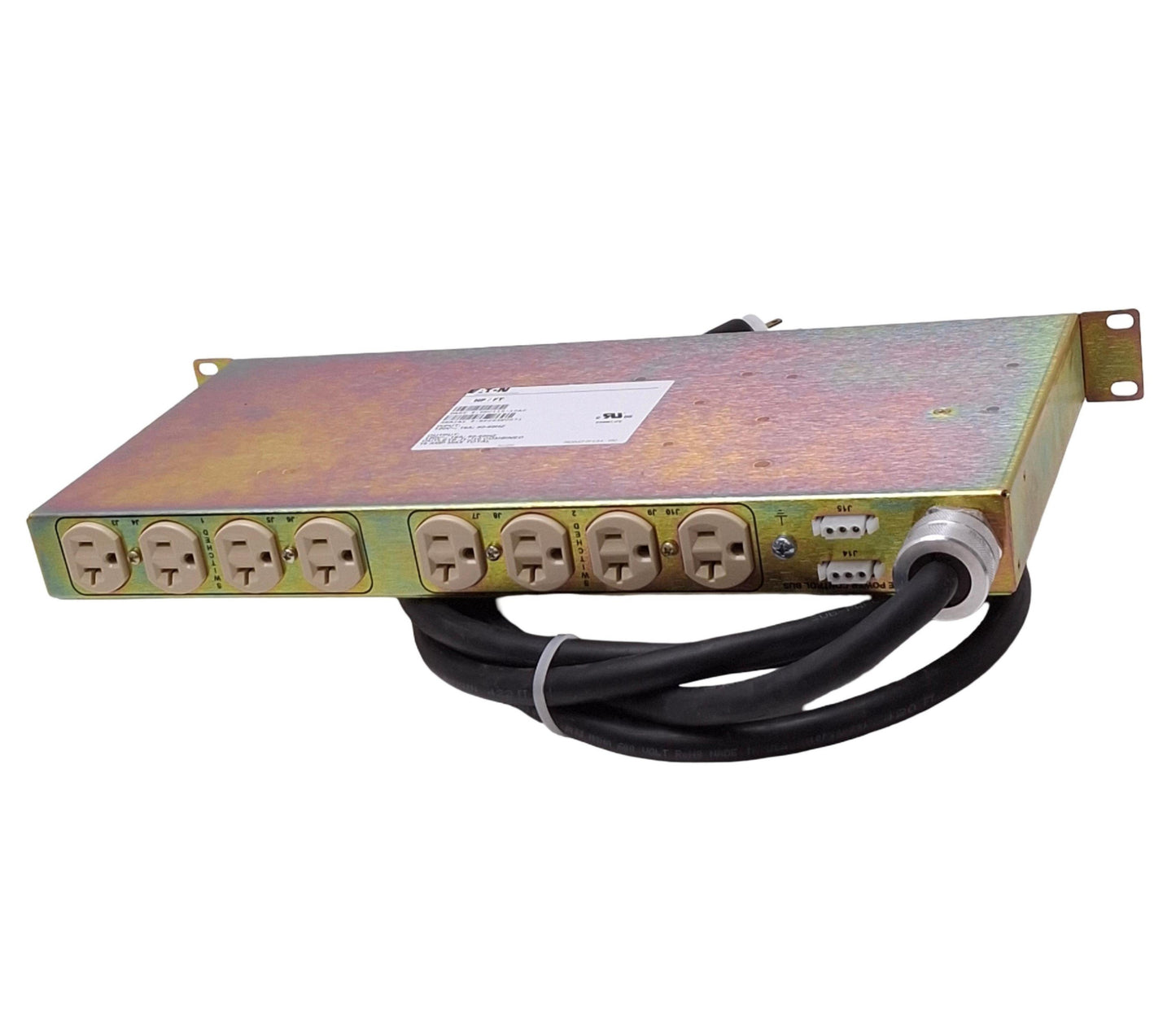 Used Eaton TPC115-10A2 REPO Power Distribution Unit, 120VAC 16A 1.92kW Max, 1U Rack