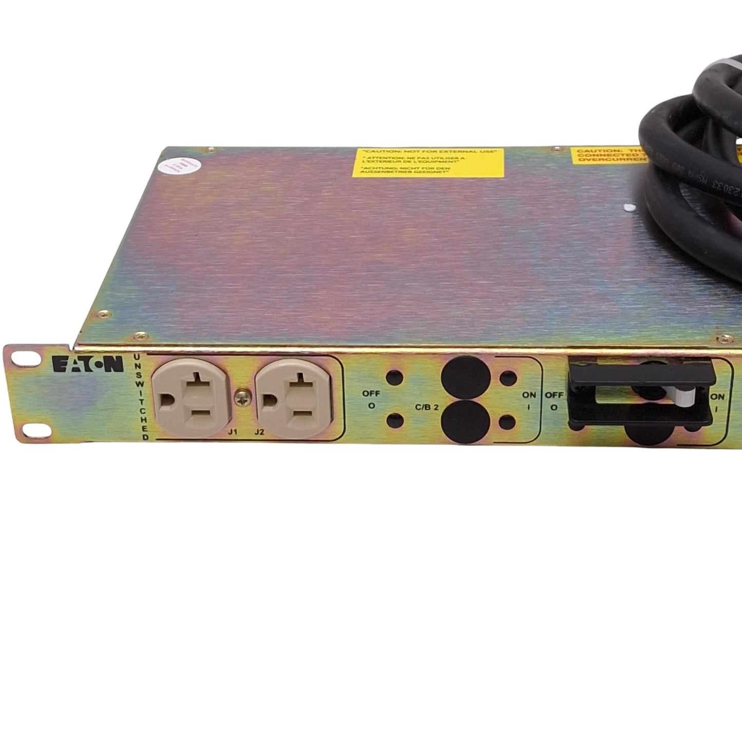 Used Eaton TPC115-10A2 REPO Power Distribution Unit, 120VAC 16A 1.92kW Max, 1U Rack
