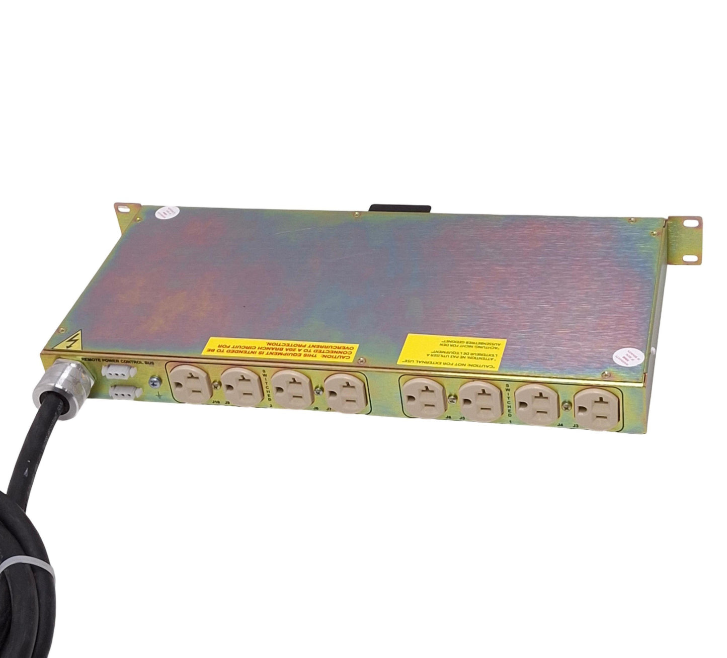 Used Eaton TPC115-10A2 REPO Power Distribution Unit, 120VAC 16A 1.92kW Max, 1U Rack