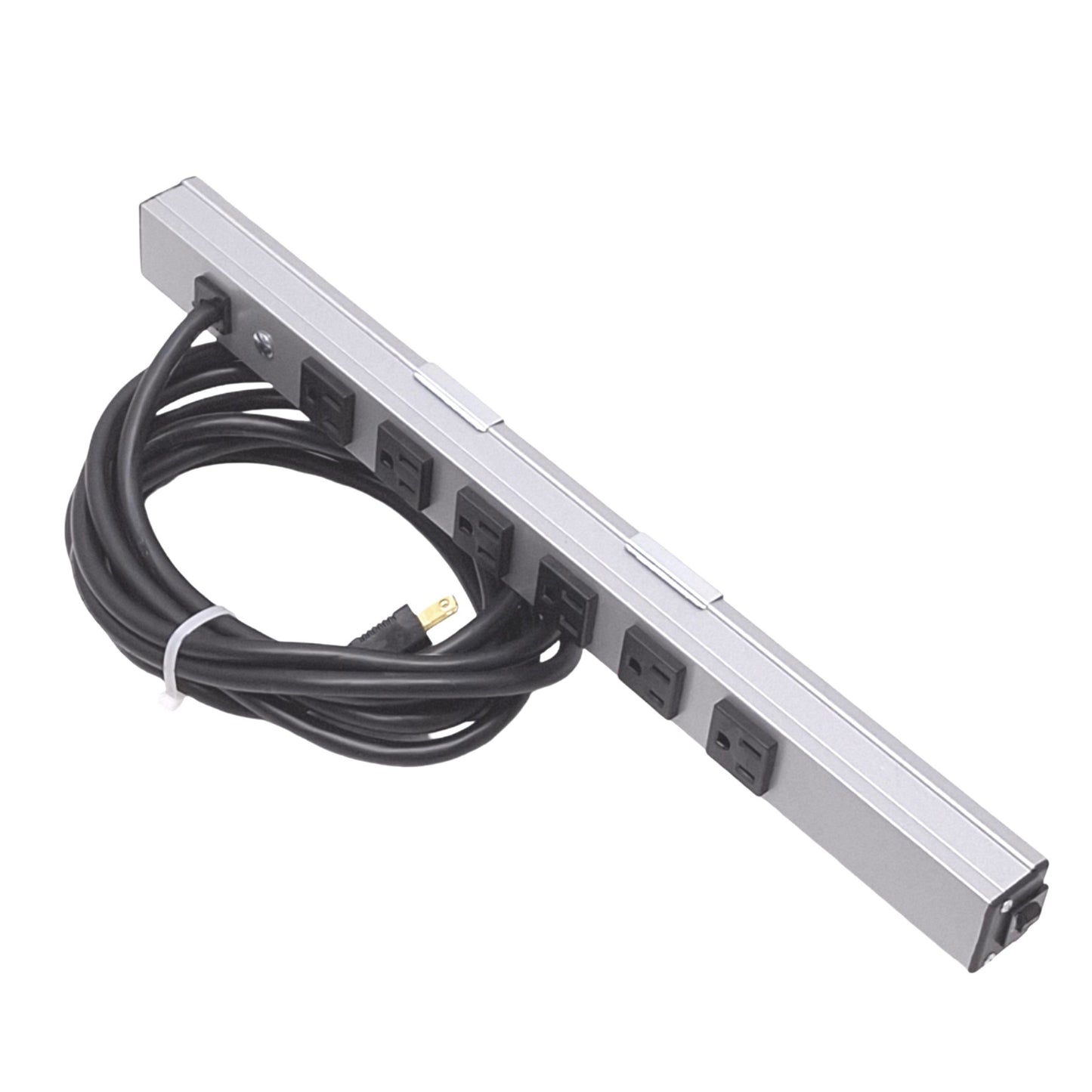 Used Legrand 180615-PC-P Power Strip, 6 Outlets, 15A 120VAC Max, 15ft Cable