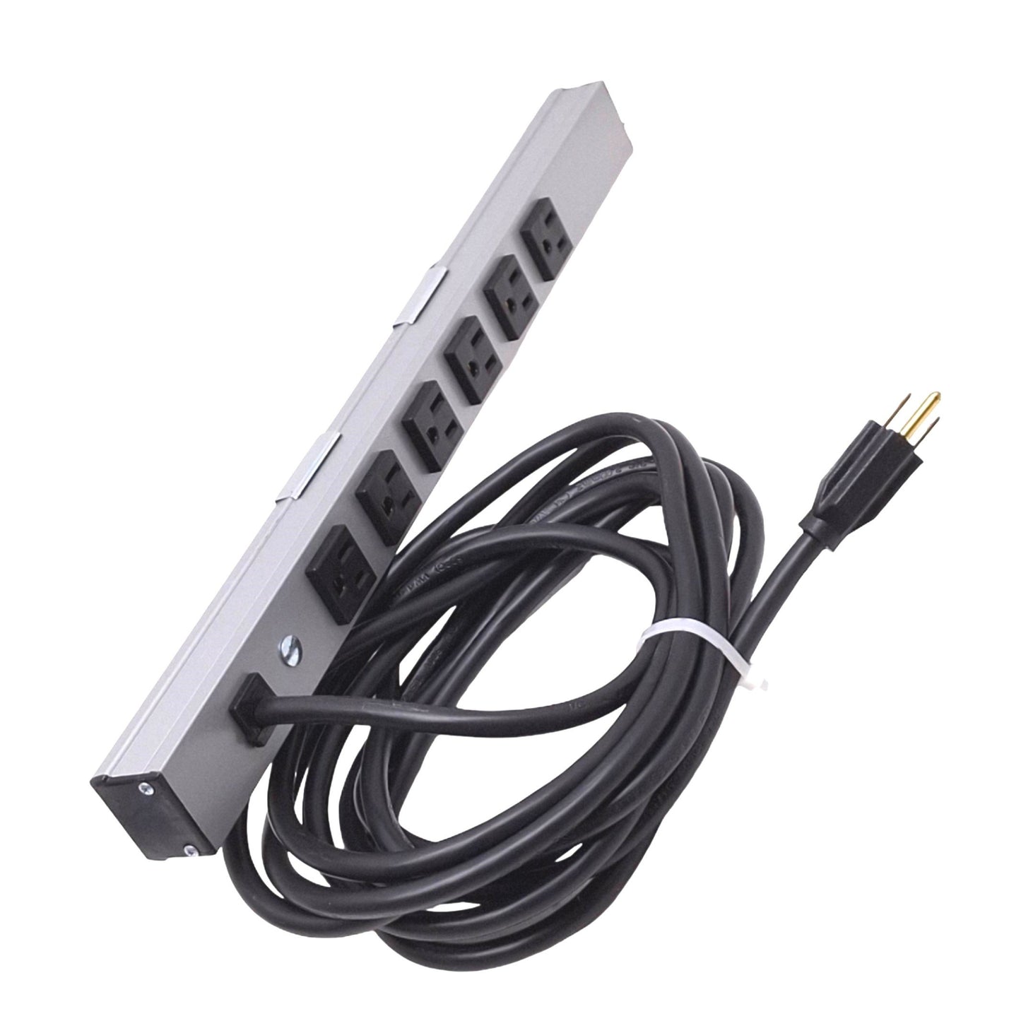 Used Legrand 180615-PC-P Power Strip, 6 Outlets, 15A 120VAC Max, 15ft Cable