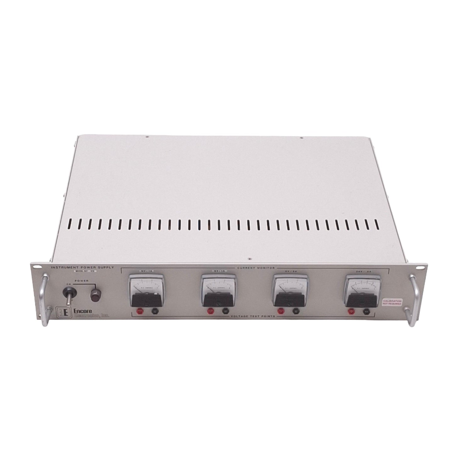 For parts or not working Encore Electronics 821-010 Multi-Output Power Supply, 115/230VAC, 2U Rack
