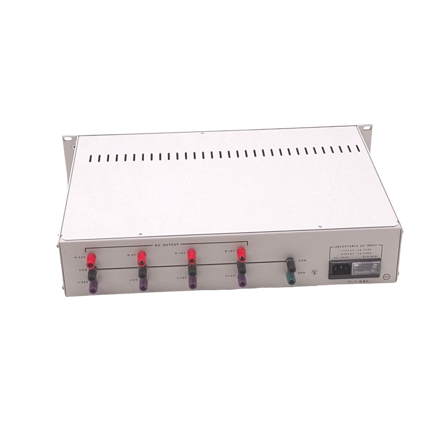 For parts or not working Encore Electronics 821-010 Multi-Output Power Supply, 115/230VAC, 2U Rack