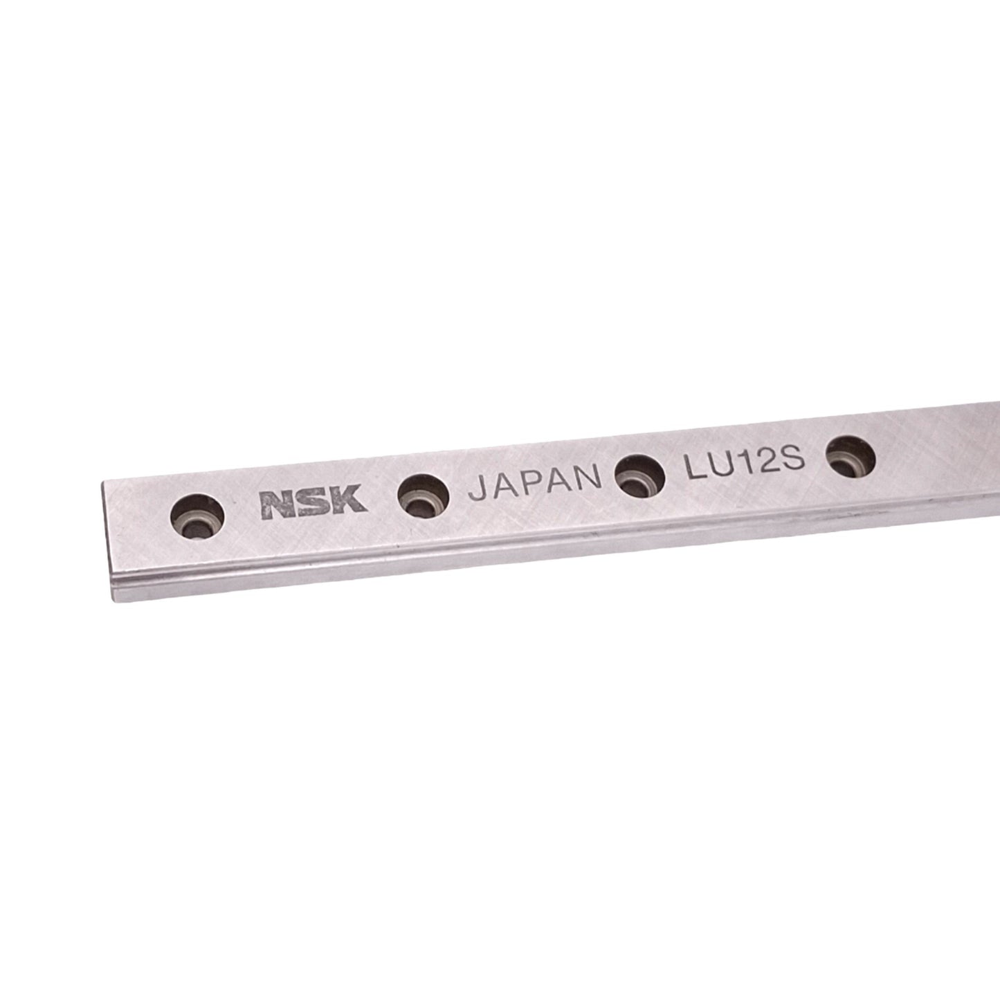 Used NSK LU12-1 Linear Motion Guide Block w/ LU12S-275L Rail, 6.30kN Max, 275mm Rail