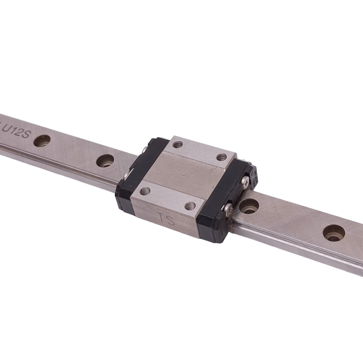 Used NSK LU12-1 Linear Motion Guide Block w/ LU12S-275L Rail, 6.30kN Max, 275mm Rail
