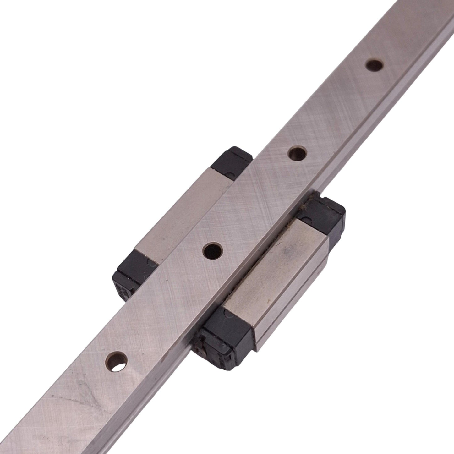 Used NSK LU12-1 Linear Motion Guide Block w/ LU12S-275L Rail, 6.30kN Max, 275mm Rail