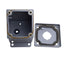 Used Saginaw SCE-1PBA Pushbutton Switch Enclosure, 1-Hole, 30mm PB, 4in x 4in x 5in