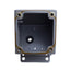 Used Saginaw SCE-1PBA Pushbutton Switch Enclosure, 1-Hole, 30mm PB, 4in x 4in x 5in