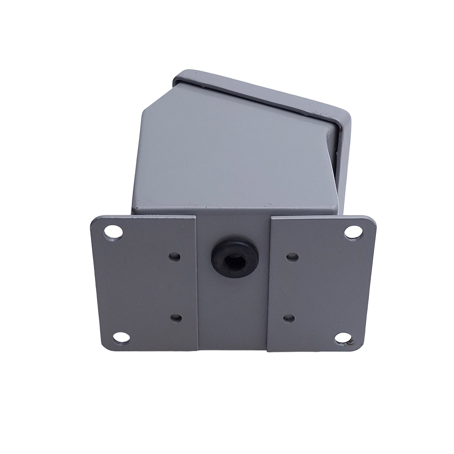 Used Saginaw SCE-1PBA Pushbutton Switch Enclosure, 1-Hole, 30mm PB, 4in x 4in x 5in
