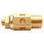 Used Lot of 2 Aro 20313-2-G 4ZJ85 Brass Flow Control Valve, 0-250psi, 40µm, 1/4in NPT