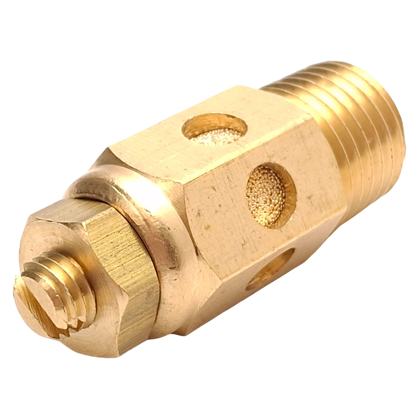 Used Lot of 2 Aro 20313-2-G 4ZJ85 Brass Flow Control Valve, 0-250psi, 40µm, 1/4in NPT