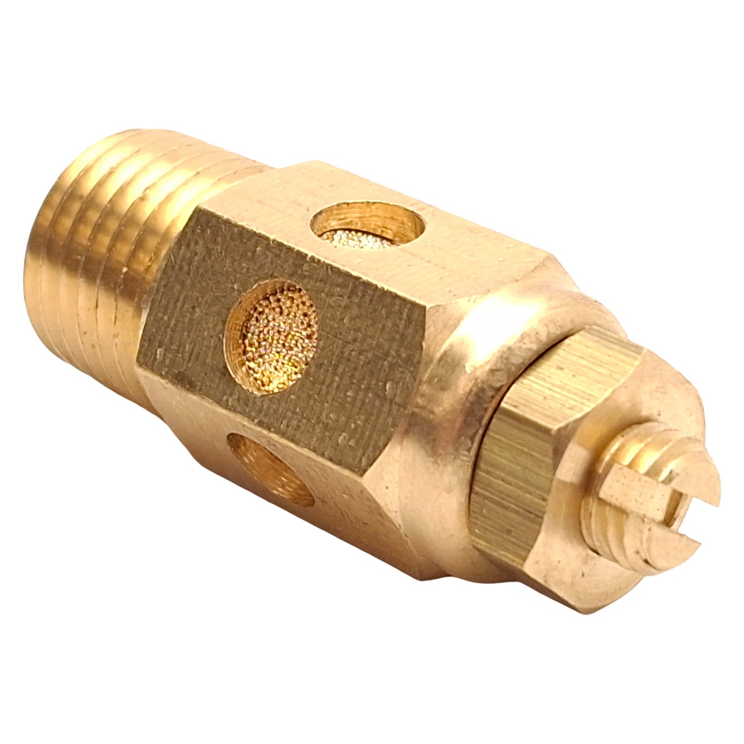 Used Lot of 2 Aro 20313-2-G 4ZJ85 Brass Flow Control Valve, 0-250psi, 40µm, 1/4in NPT