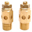 Used Lot of 2 Aro 20313-2-G 4ZJ85 Brass Flow Control Valve, 0-250psi, 40µm, 1/4in NPT