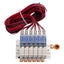 New – Open box SMC VQZ01-GCN014A Solenoid Valve Manifold, 6-Station, 0.7MPa, Rc1/8, 24VDC Coils