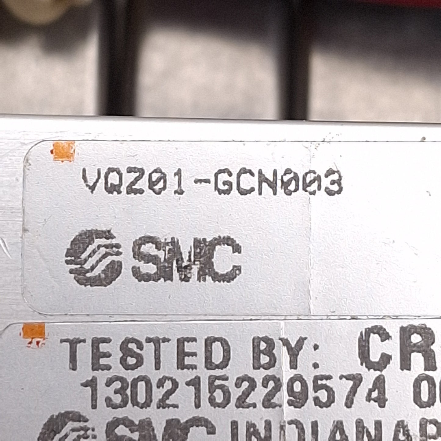 New – Open box SMC VQZ01-GCN003 Solenoid Valve Manifold, 4-Station, 0.7MPa, Rc1/8, 24VDC Coils