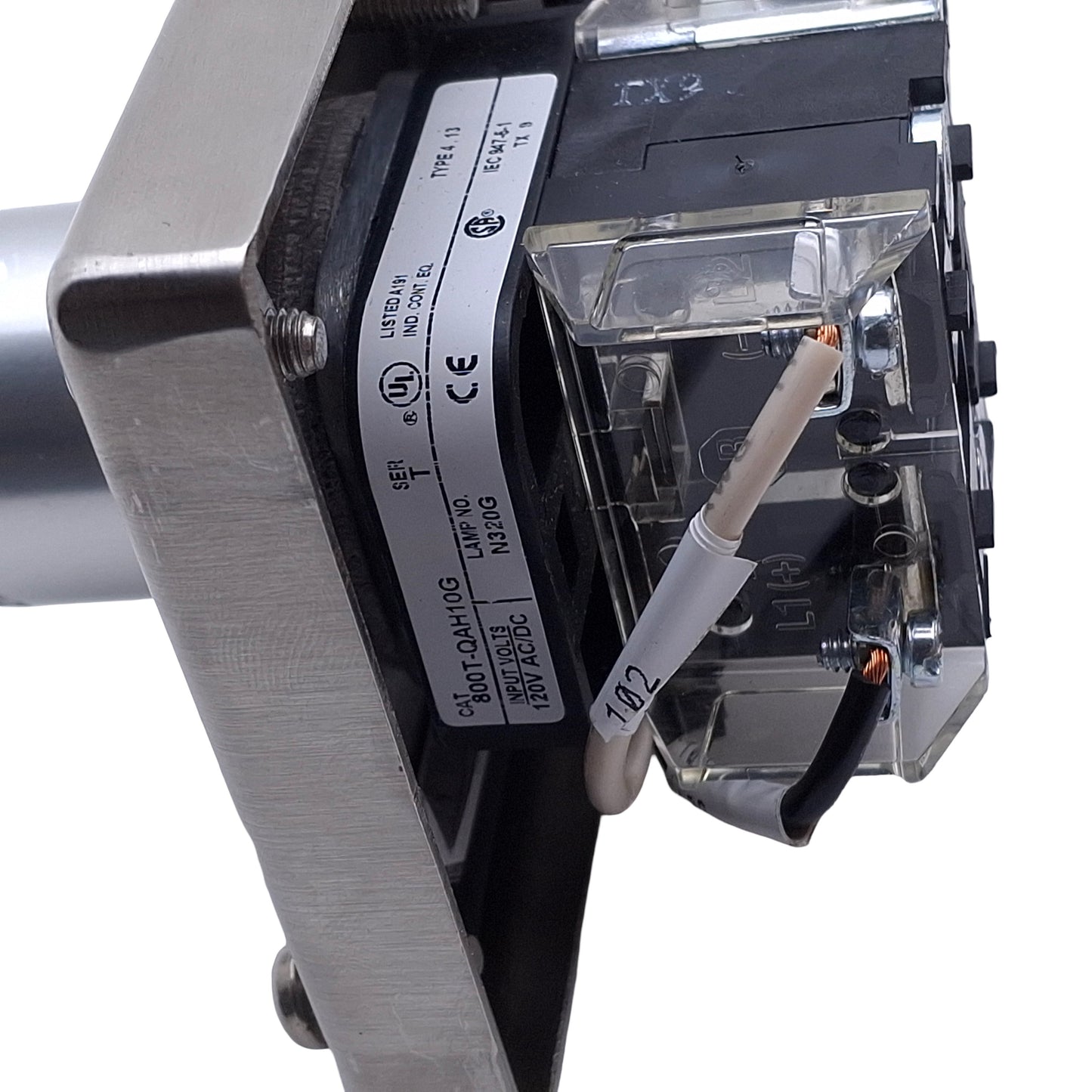 New – Open box Allen Bradley 800H/T Emergency Stop Control Station, 1NCLB / 1NO / 1NO / 1NO1NC