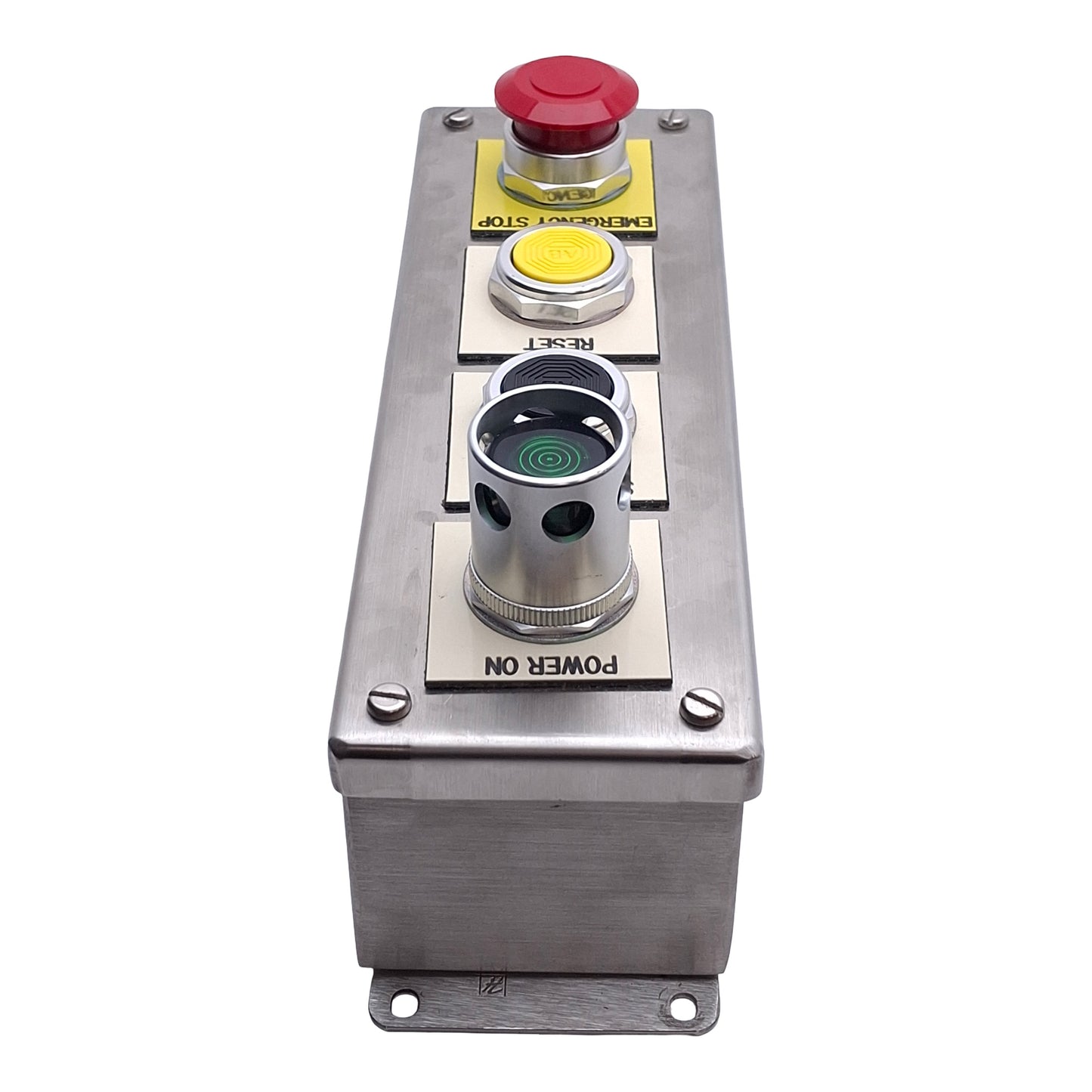 New – Open box Allen Bradley 800H/T Emergency Stop Control Station, 1NCLB / 1NO / 1NO / 1NO1NC
